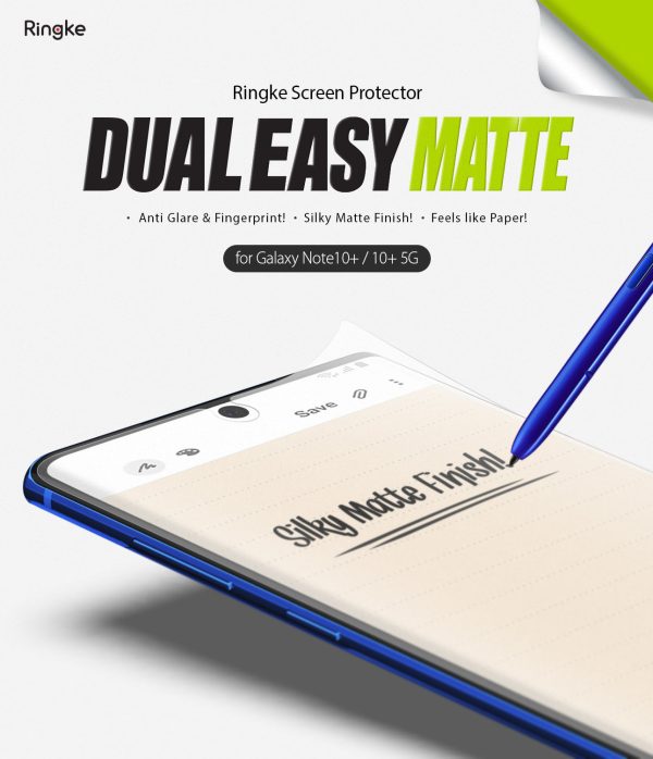 Galaxy Note 10 Plus Screen Protector | Dual Easy Film Matte For Discount - Image 2