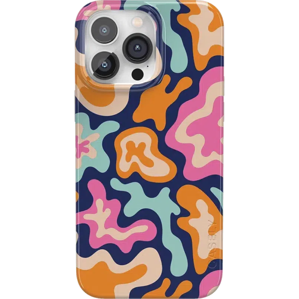 Midnight Color Splash | Abstract Retro Case Online now