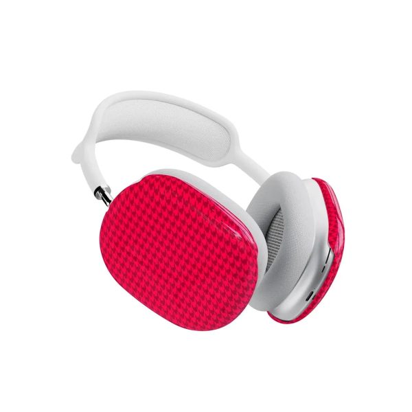 Best Dressed | Red Houndstooth AirPods Max Case on Sale - Image 3