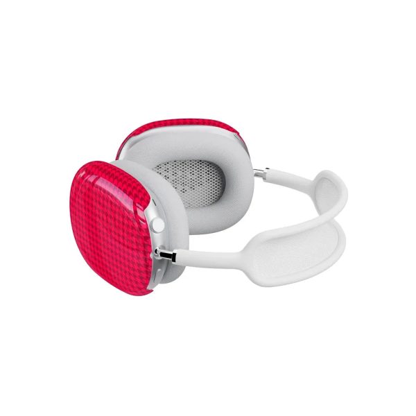 Best Dressed | Red Houndstooth AirPods Max Case on Sale - Image 5