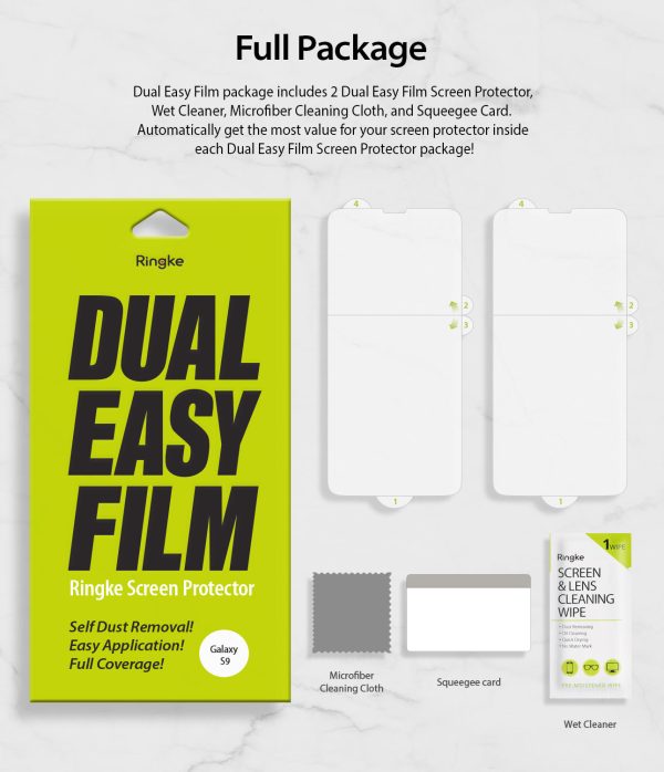 Galaxy S9 Screen Protector | Dual Easy Film Hot on Sale - Image 3