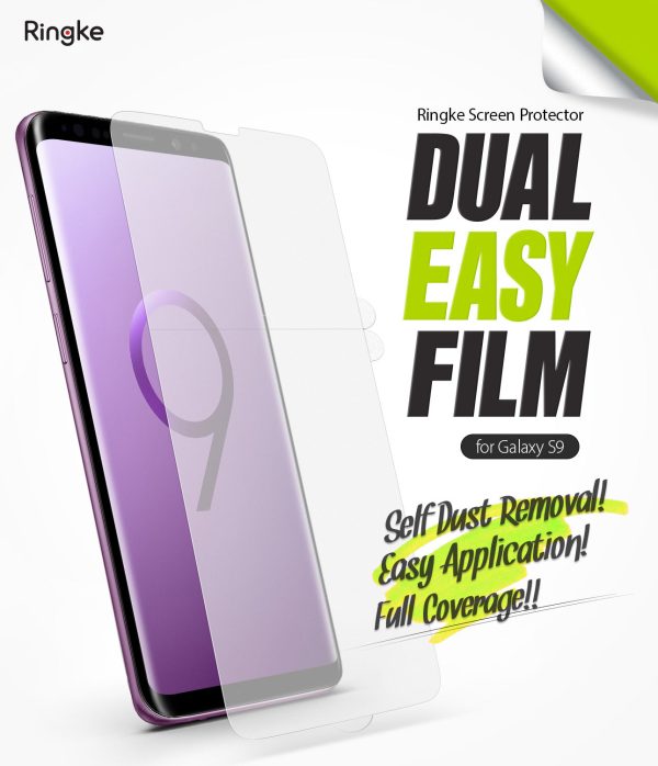 Galaxy S9 Screen Protector | Dual Easy Film Hot on Sale - Image 2