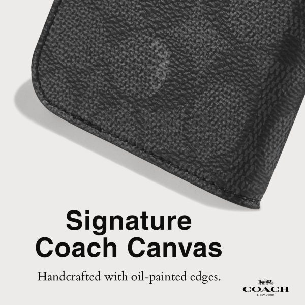 Coach Folio Signature Charcoal - iPhone 16 Pro Max Online - Image 3